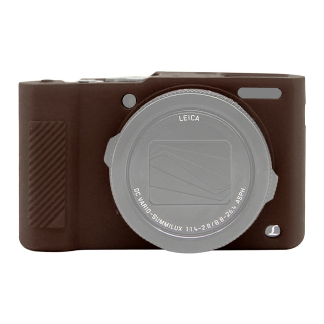 PULUZ Soft Silicone Protective Case for Panasonic Lumix LX10 (Coffee)-garmade.com
