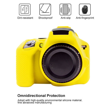 PULUZ Soft Silicone Protective Case for Nikon D3500(Yellow)-garmade.com