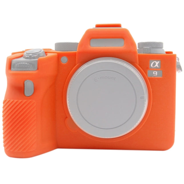 PULUZ Soft Silicone Protective Case for Sony ILCE-9M2/ Alpha 9 II / A92(Orange)-garmade.com