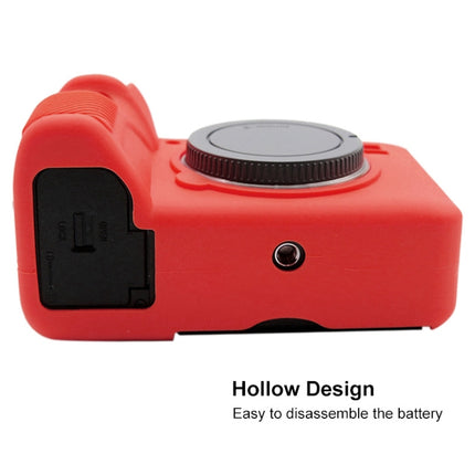PULUZ Soft Silicone Protective Case for Sony ILCE-9M2/ Alpha 9 II / A92(Red)-garmade.com