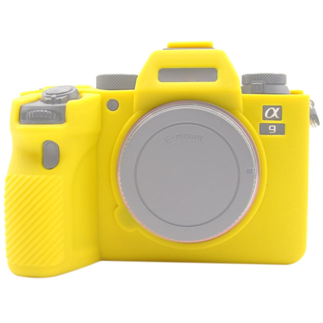 PULUZ Soft Silicone Protective Case for Sony ILCE-9M2/ Alpha 9 II / A92(Yellow)-garmade.com