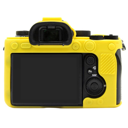 PULUZ Soft Silicone Protective Case for Sony ILCE-9M2/ Alpha 9 II / A92(Yellow)-garmade.com