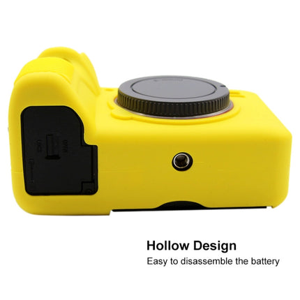 PULUZ Soft Silicone Protective Case for Sony ILCE-9M2/ Alpha 9 II / A92(Yellow)-garmade.com