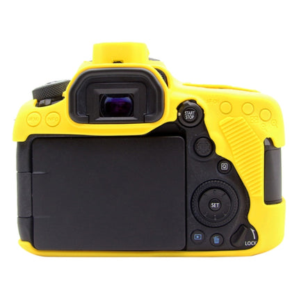 PULUZ Soft Silicone Protective Case for Canon EOS 90D (Yellow)-garmade.com
