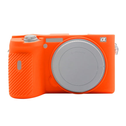 PULUZ Soft Silicone Protective Case for Sony A6600 / ILCE-6600 (Orange)-garmade.com