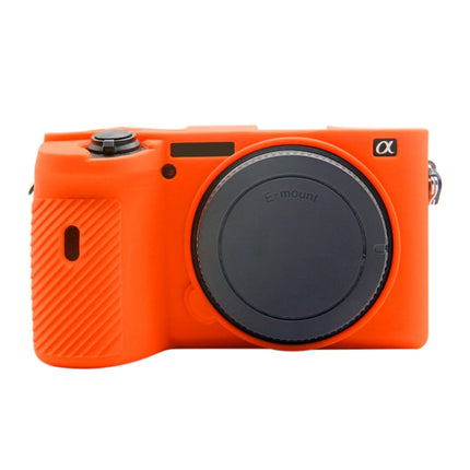 PULUZ Soft Silicone Protective Case for Sony A6600 / ILCE-6600 (Orange)-garmade.com