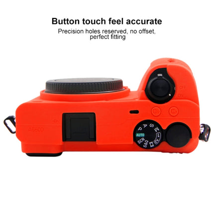 PULUZ Soft Silicone Protective Case for Sony A6600 / ILCE-6600 (Red)-garmade.com
