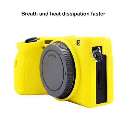 PULUZ Soft Silicone Protective Case for Sony A6600 / ILCE-6600 (Yellow)-garmade.com