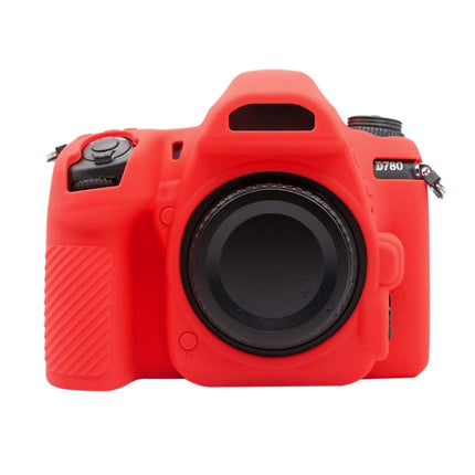 PULUZ Soft Silicone Protective Case for Nikon D780(Red)-garmade.com
