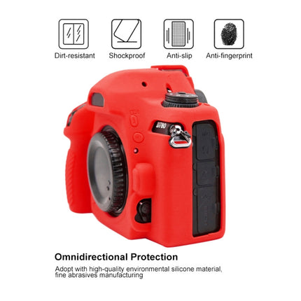 PULUZ Soft Silicone Protective Case for Nikon D780(Red)-garmade.com