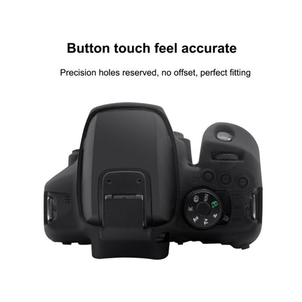PULUZ Soft Silicone Protective Case for Canon EOS 850D(Black)-garmade.com