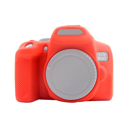 PULUZ Soft Silicone Protective Case for Canon EOS 850D(Red)-garmade.com