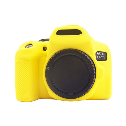 PULUZ Soft Silicone Protective Case for Canon EOS 850D(Yellow)-garmade.com