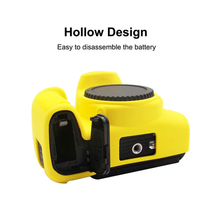 PULUZ Soft Silicone Protective Case for Canon EOS 850D(Yellow)-garmade.com