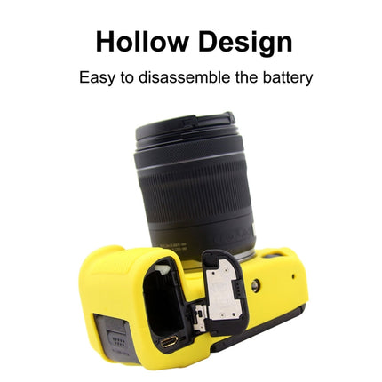 PULUZ Soft Silicone Protective Case for Canon EOS R5 (Yellow)-garmade.com