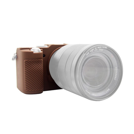 PULUZ Soft Silicone Protective Case for Sony A7C / ILCE-7C(Coffee)-garmade.com