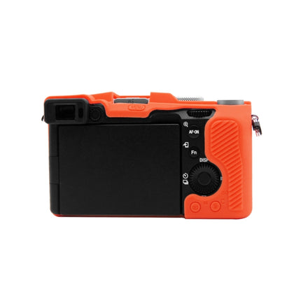 PULUZ Soft Silicone Protective Case for Sony A7C / ILCE-7C(Orange)-garmade.com