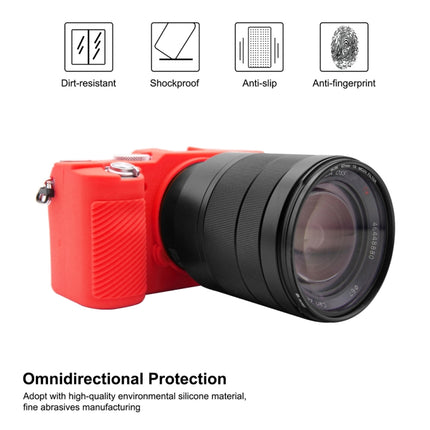 PULUZ Soft Silicone Protective Case for Sony A7C / ILCE-7C(Red)-garmade.com