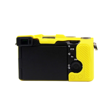 PULUZ Soft Silicone Protective Case for Sony A7C / ILCE-7C(Yellow)-garmade.com