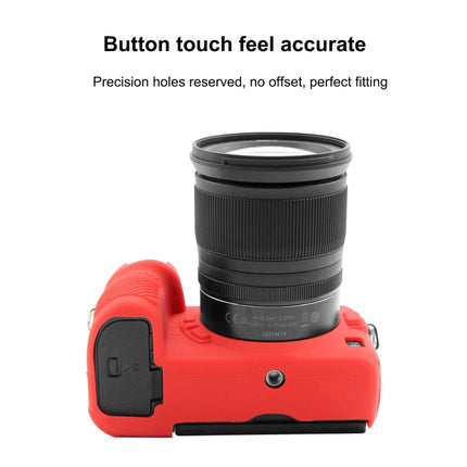 PULUZ Soft Silicone Protective Case for Nikon Z6 II(Red)-garmade.com