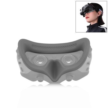 For DJI Avata Goggles 2 PULUZ Flying Eye Mask Silicone Protective Case (Grey)-garmade.com