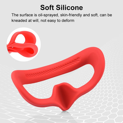 For DJI Avata Goggles 2 PULUZ Flying Eye Mask Silicone Protective Case(Red)-garmade.com