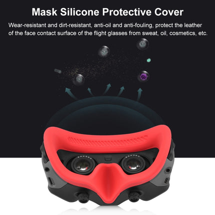 For DJI Avata Goggles 2 PULUZ Flying Eye Mask Silicone Protective Case(Red)-garmade.com