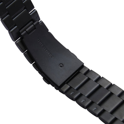 For Apple Watch 38mm Classic Buckle Steel Watchband Replacement, Only Used in Conjunction with Connectors ( S-AW-3291 )(Black)-garmade.com