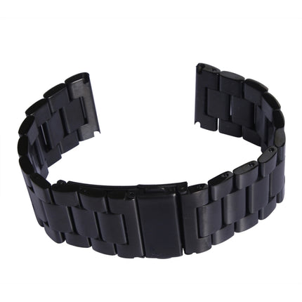 For Apple Watch 42mm Classic Buckle Steel Watchband Replacement, Only Used in Conjunction with Connectors ( S-AW-3293 )(Black)-garmade.com