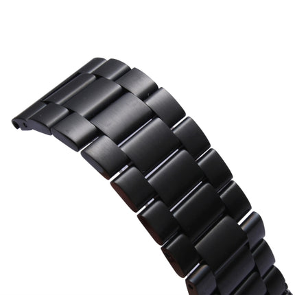 For Apple Watch 42mm Classic Buckle Steel Watchband Replacement, Only Used in Conjunction with Connectors ( S-AW-3293 )(Black)-garmade.com
