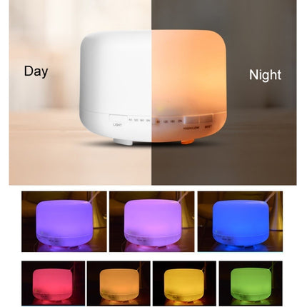 Ultrasonic Aroma Diffuser with Colorful LED Lights (US Plug)(White)-garmade.com