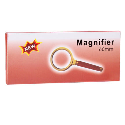 60mm Handheld Magnifier with Wooden Handle-garmade.com