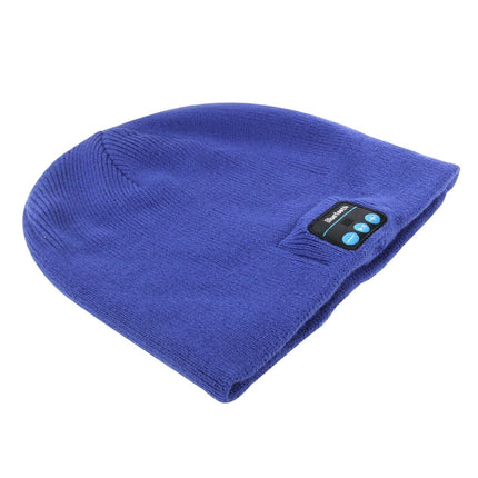 Knitted Bluetooth Headset Warm Winter Hat with Mic for Boy & Girl & Adults(Blue)-garmade.com