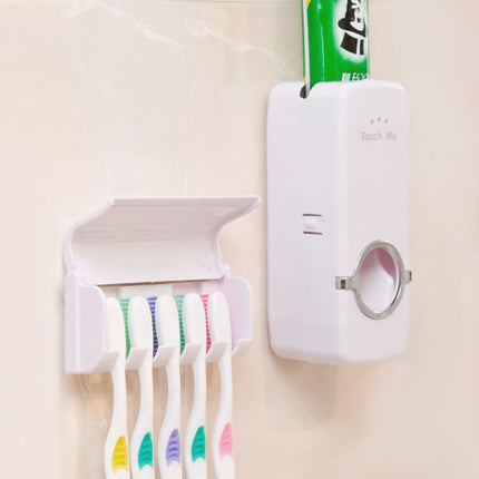 Automatic Toothpaste Dispenser With Toothbrush Holder-garmade.com