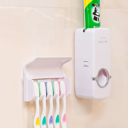 Automatic Toothpaste Dispenser With Toothbrush Holder-garmade.com