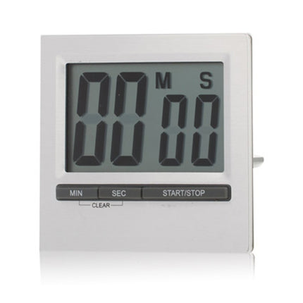 Kitchen Craft Large Display Digital Countdown Timer(Silver)-garmade.com