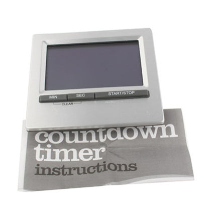 Kitchen Craft Large Display Digital Countdown Timer(Silver)-garmade.com