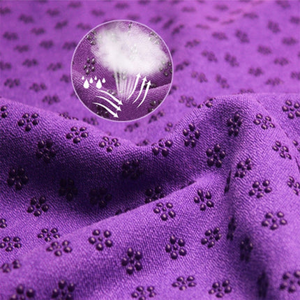 Microfiber Thickening Non-slip Yoga Blanket Long Washable Yoga Mat , Random Color Delivery-garmade.com