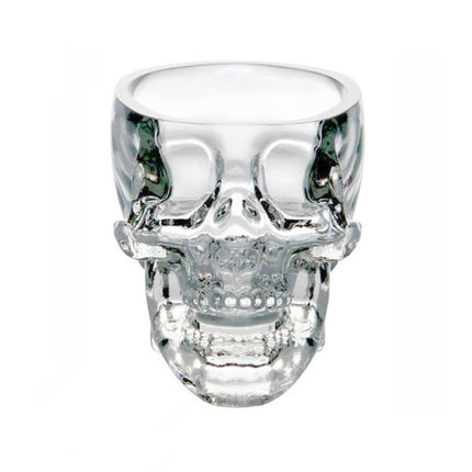 Crystal Skull Head Vodka Whiskey Shot Glass(Transparent)-garmade.com