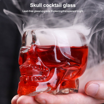 Crystal Skull Head Vodka Whiskey Shot Glass(Transparent)-garmade.com