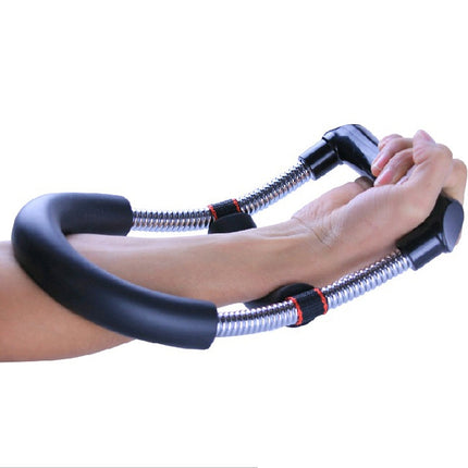 Stainless Steel Hand Wrist Strength Fitness Training Exerciser Devices(Black)-garmade.com