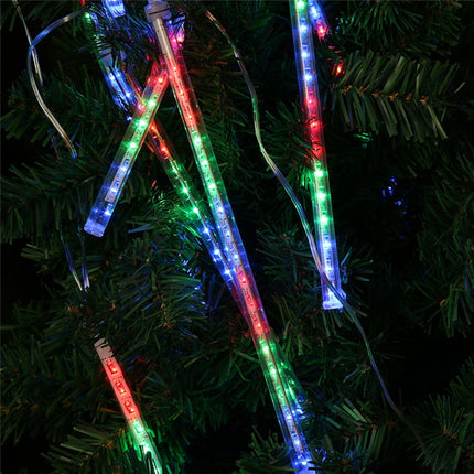 30cm 8 Light Bars Meteor Shower Lamp, 17 LED Meteor Shower Lamp for Christmas(Colorful Light)-garmade.com