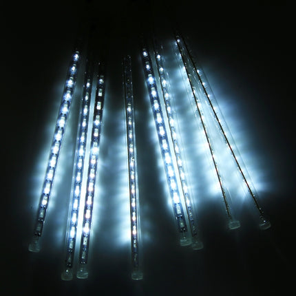 30cm 8 Light Bars Meteor Shower Lamp, 17 LED Meteor Shower Lamp for Christmas(White Light)-garmade.com