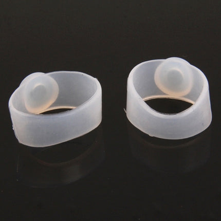 10 Pairs of Magnetic Losing Weight Toe Rings(White)-garmade.com