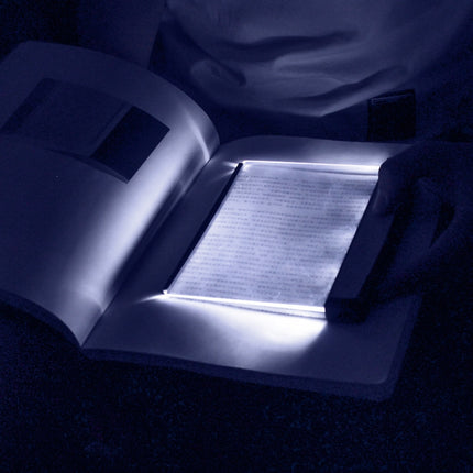 Book Wedge Reading Night Light, 3 LED Bright Panel Travel Lamp-garmade.com