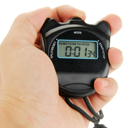 PS50 Stopwatch Professional Chronograph Handheld Digital LCD Sports Counter Timer with Strap-garmade.com