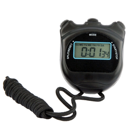 PS50 Stopwatch Professional Chronograph Handheld Digital LCD Sports Counter Timer with Strap-garmade.com