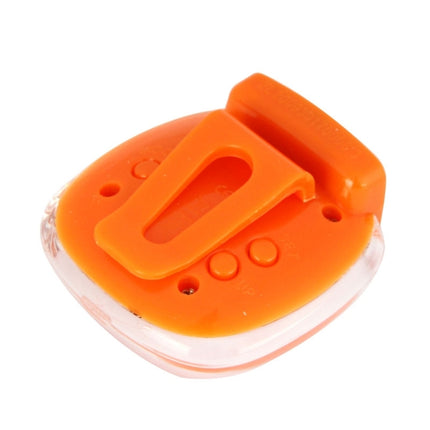 3D Heart Style Crystal Cover Digital Pedometer, Step Counter / Distance Travelled / Calorie Calculator(Orange)-garmade.com