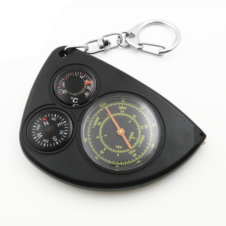 4-in-1 Altitude Meter Altimeter Barometer Compass Thermometer Portable  Camping Hiking Compass Outdoor Tool