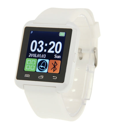 U80 Bluetooth Health Smart Watch 1.5 inch LCD Screen for Android Mobile Phone, Support Phone Call / Music / Pedometer / Sleep Monitor / Anti-lost(White)-garmade.com